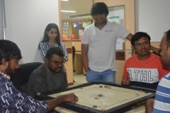 Playing carrom